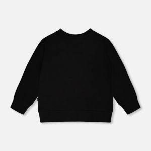 Organic Cotton Jersey Long Sleeve T-Shirt Black - Image 5