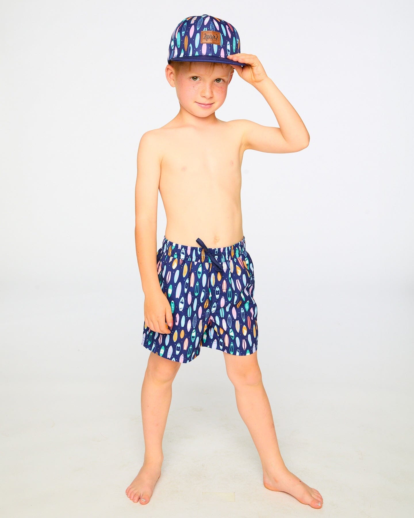 Boardshorts Blue Surfboard Print - Image 3