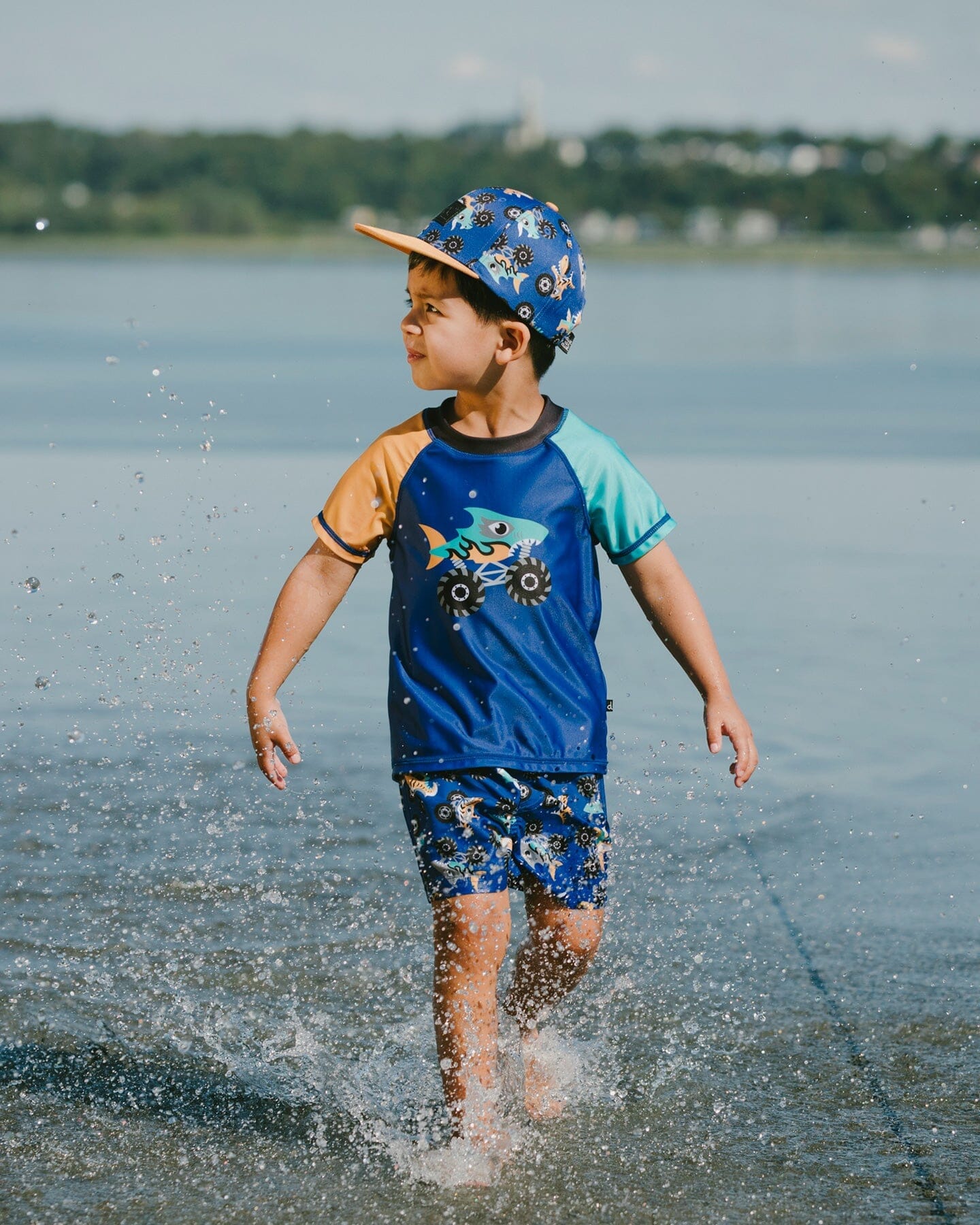 Boardshorts Blue Truck Print - Image 2