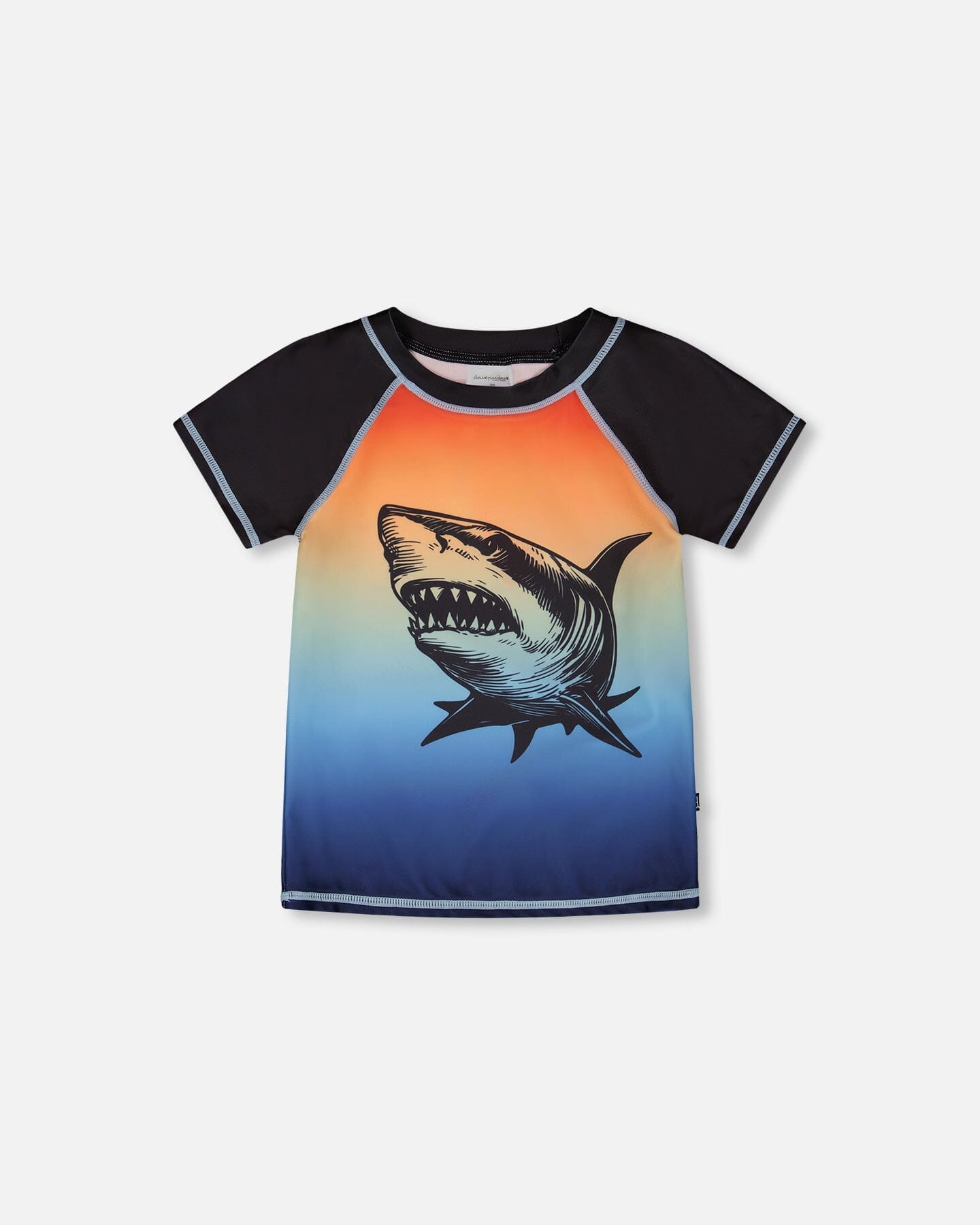 Short Sleeve Rashguard Blue And Orange Gradient - Image 10