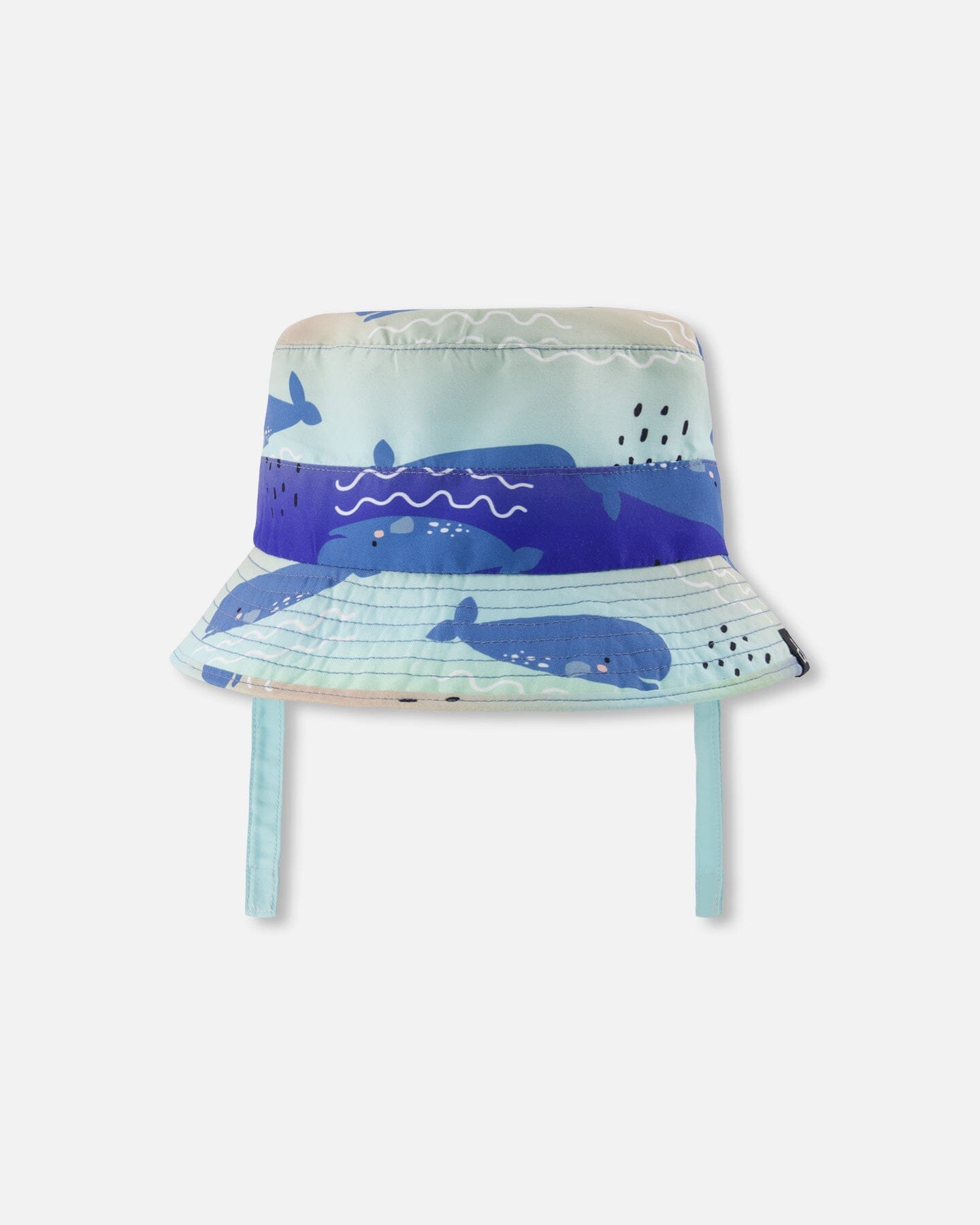 Recycled Polyester Beach Hat Blue Whale Print - Image 8