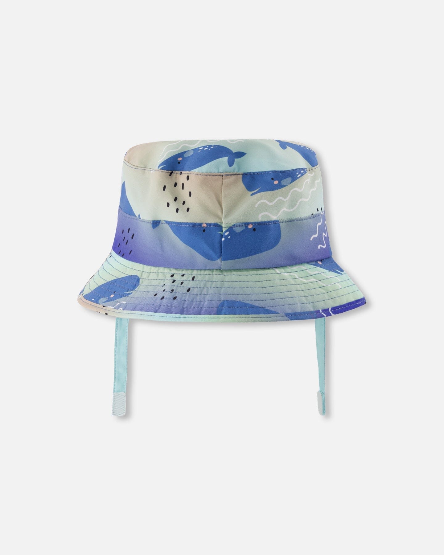Recycled Polyester Beach Hat Blue Whale Print - Image 3