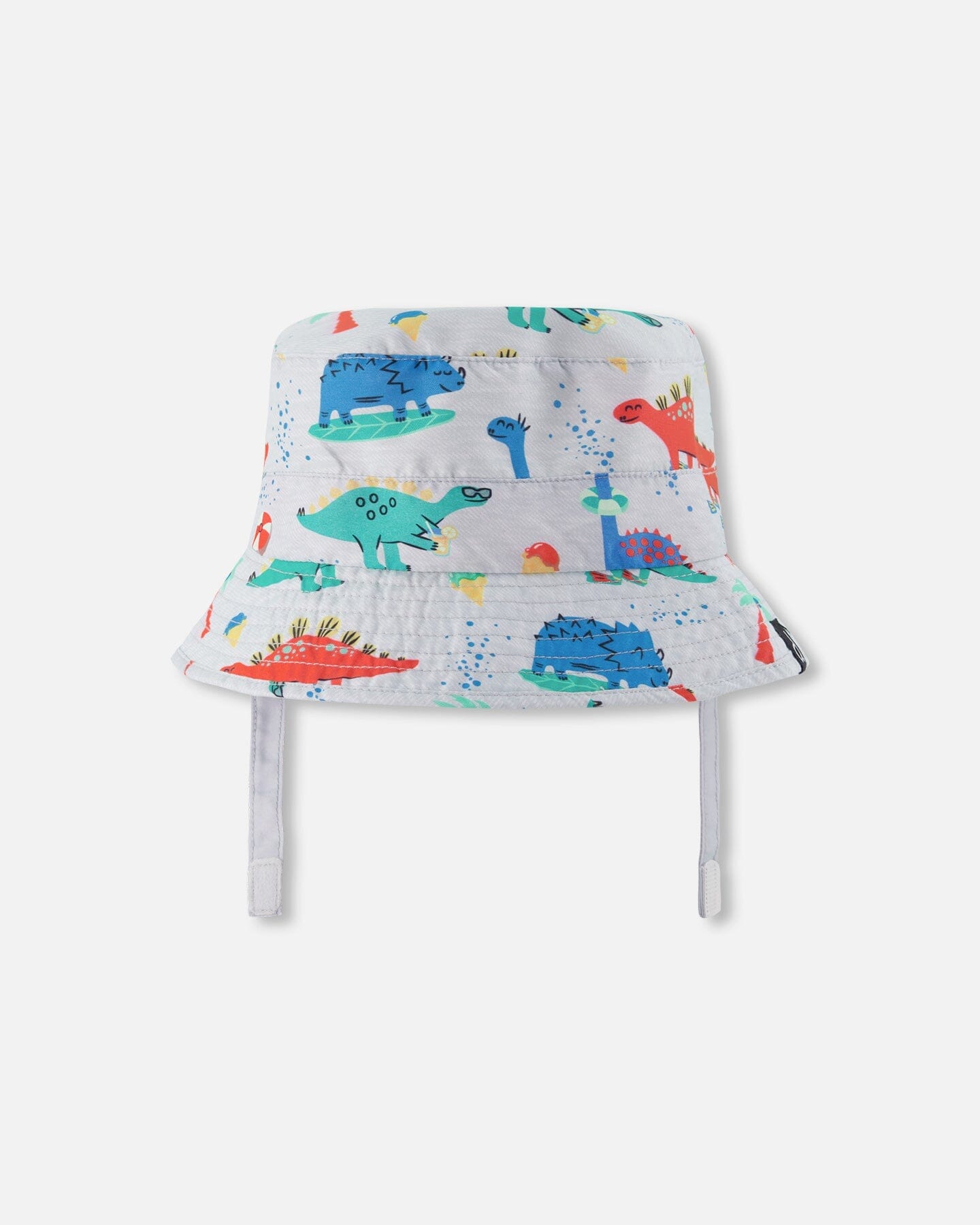 Recycled Polyester Beach Hat Blue Baby Dinosaur Print - Image 6