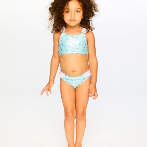 Alternative view of Two-Piece Swimsuit Blue Seahorse Print