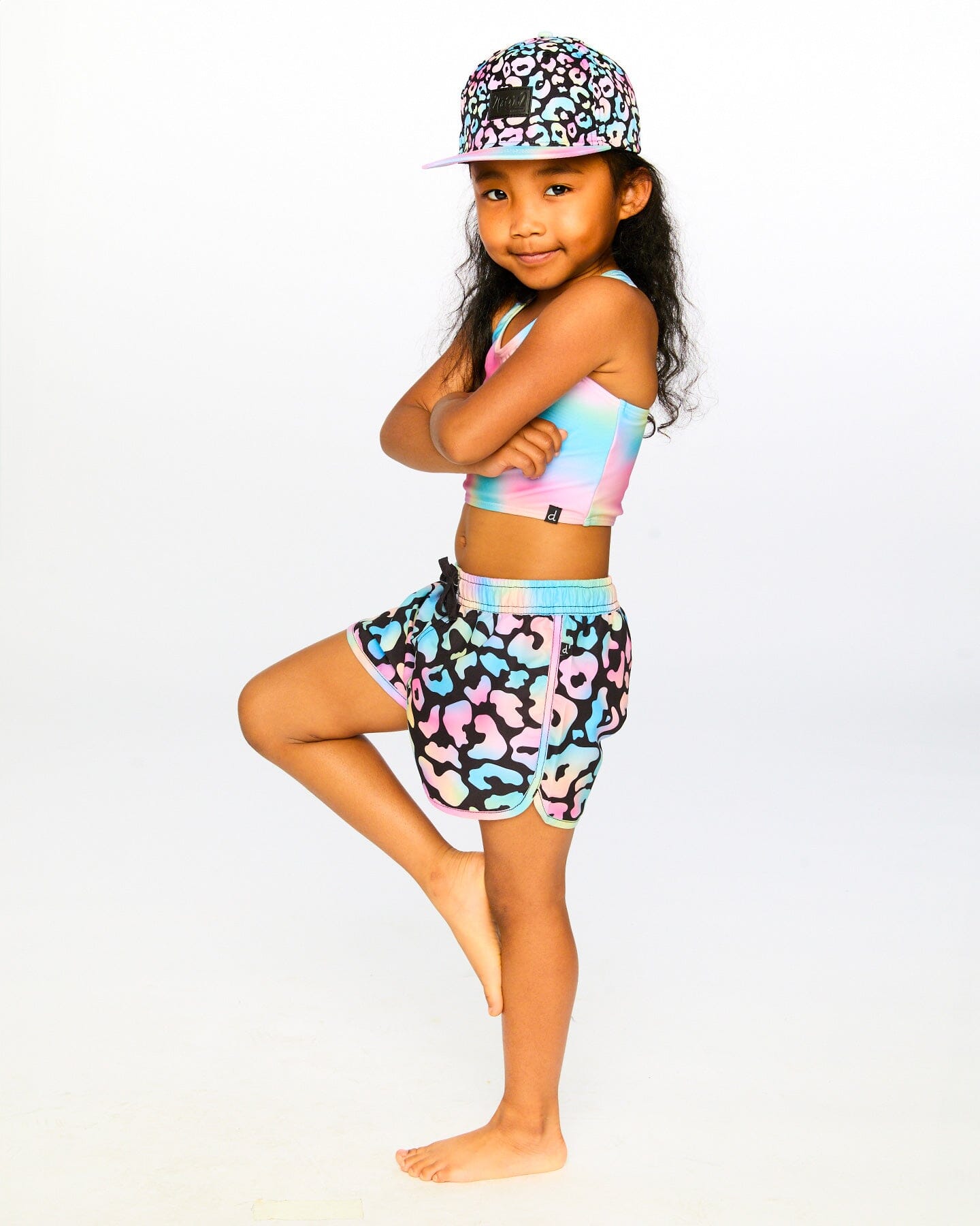 Swim Shorts Black Leopard Print - Image 2