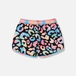 Swim Shorts Black Leopard Print - Image 3