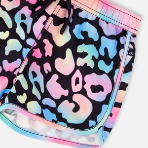 Swim Shorts Black Leopard Print - Image 4