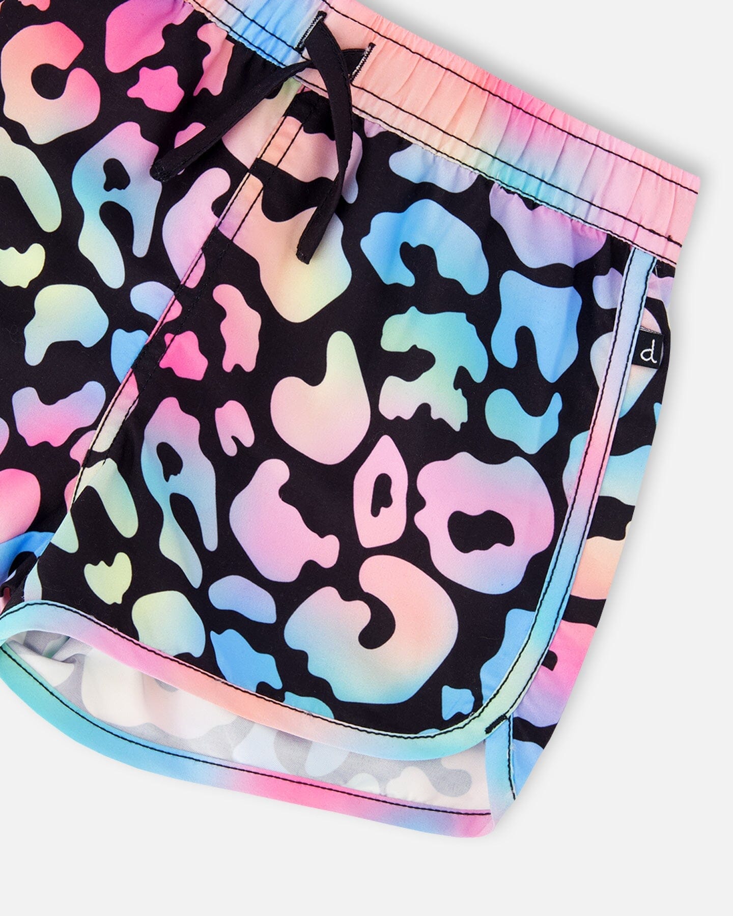 Swim Shorts Black Leopard Print - Image 4
