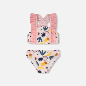 Two-Piece Swimsuit Pink Printed Fruits - Image 7