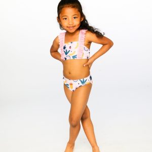 Two-Piece Swimsuit Pink Printed Fruits - Image 3