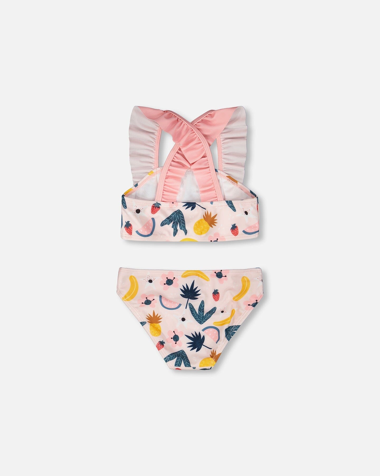 Two-Piece Swimsuit Pink Printed Fruits - Image 4
