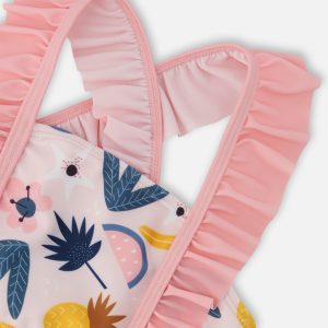Two-Piece Swimsuit Pink Printed Fruits - Image 5