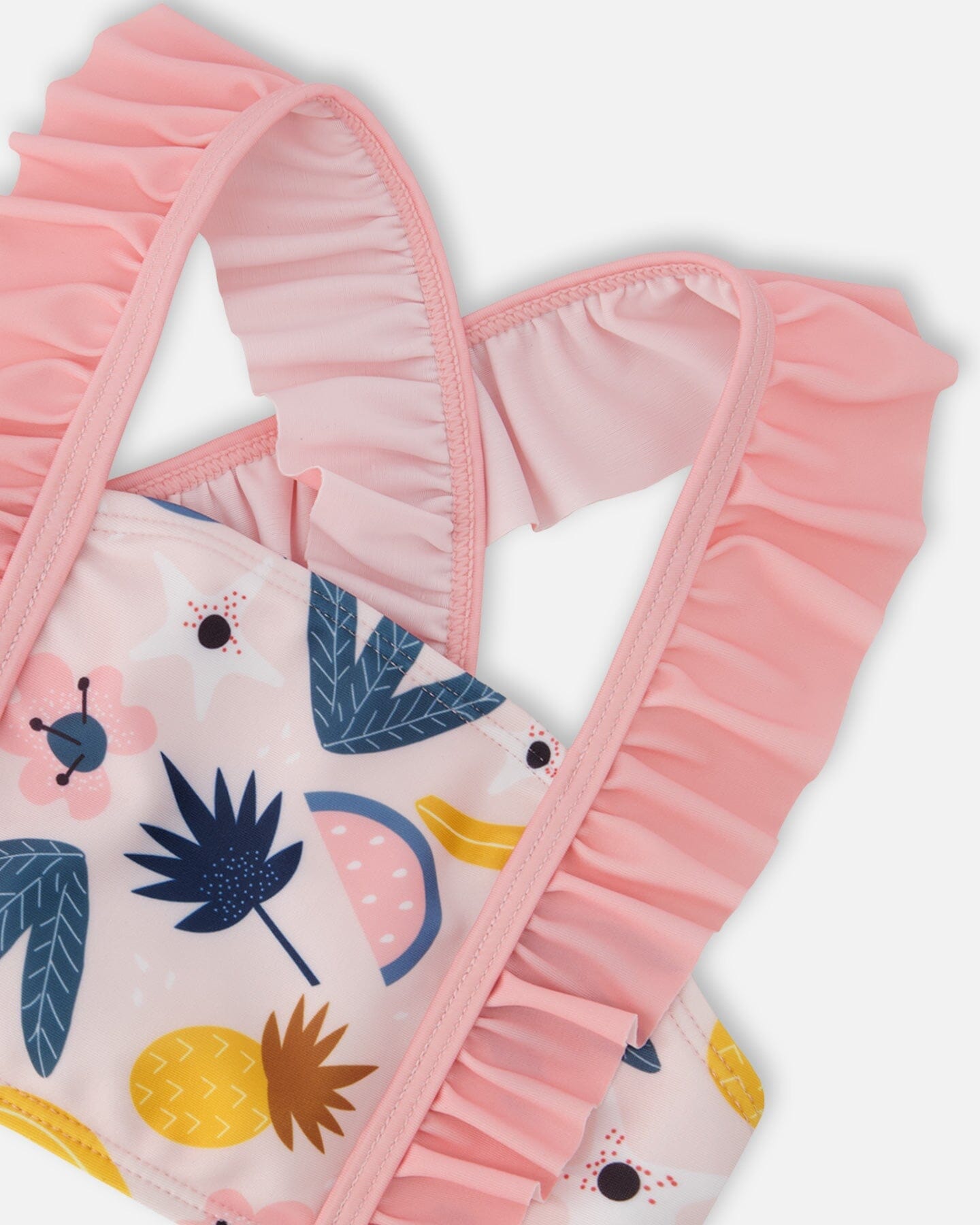 Two-Piece Swimsuit Pink Printed Fruits - Image 5
