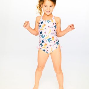 Alternative view of One-Piece Swimsuit Pink Printed Fruits