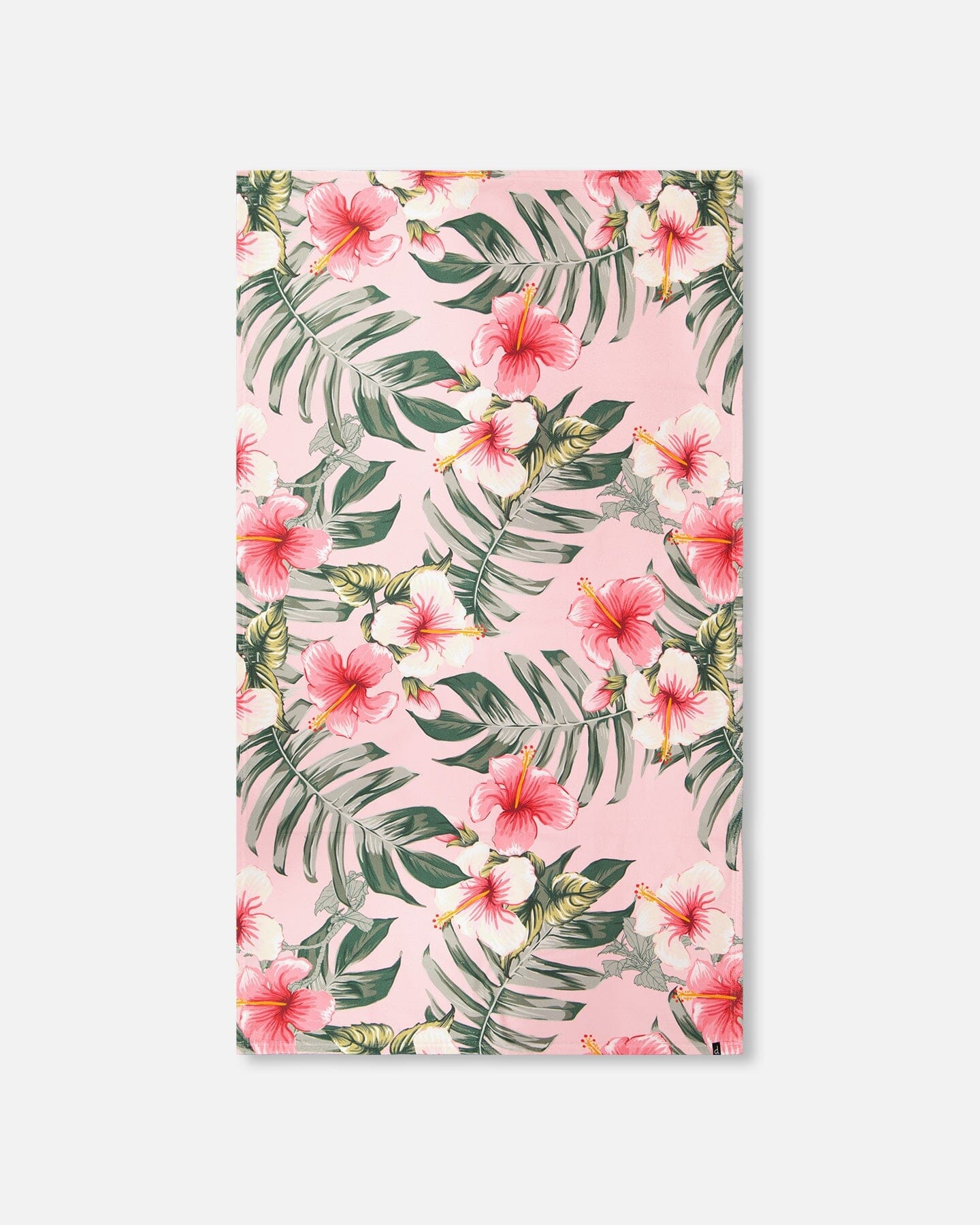 Beach Towel Pink Hibiscus Print - Image 5