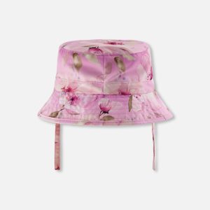 Beach Hat Purple Flower Print - Image 3