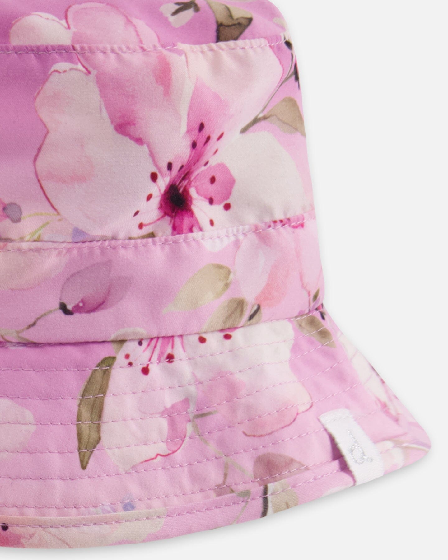 Beach Hat Purple Flower Print - Image 4