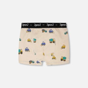 Organic Cotton Boxer Beige Truck Print - Image 5