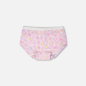 Organic Cotton Boyshort Panty Purple Animal Print - Image 6