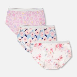 Printed Boyshort Panties (Pack Of 3) In Organic Cotton