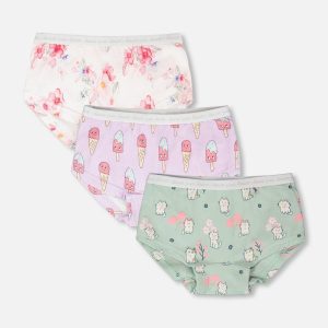 Boyshort Panties (Pack Of 3) Printed Organic Cotton - Image 6