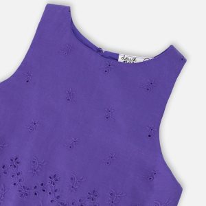 Sleeveless Top And Skirt Set Mauve - Image 4