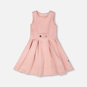 Sleeveless Neoprene Dress Pale Pink - Image 5