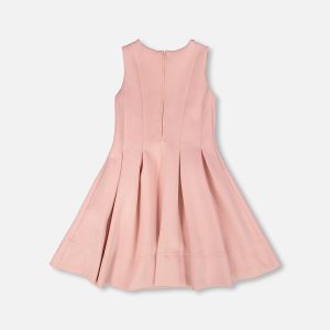 Sleeveless Neoprene Dress Pale Pink - Image 3