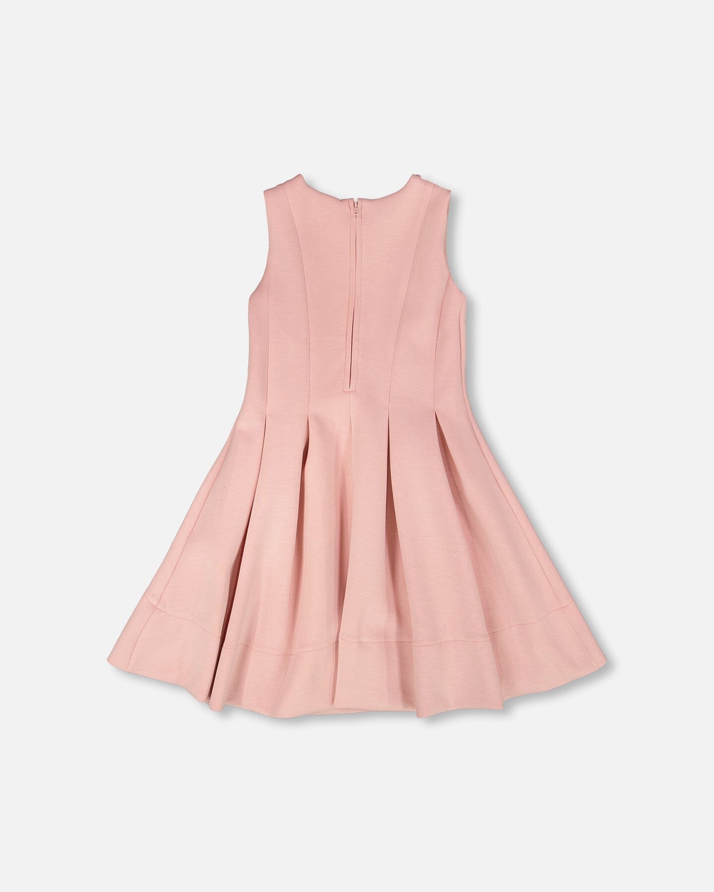 Sleeveless Neoprene Dress Pale Pink - Image 3