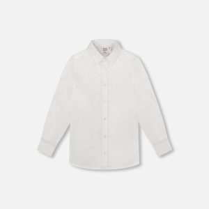 Button Down Long Sleeve Shirt White - Image 13