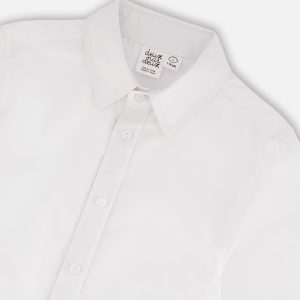 Button Down Long Sleeve Shirt White - Image 4
