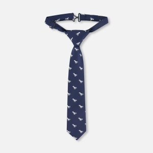 Neck Tie Blue Dino Print