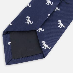 Alternative view of Neck Tie Blue Dino Print
