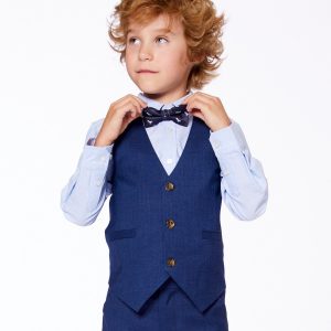 Alternative view of Bow Tie Blue Dino Print