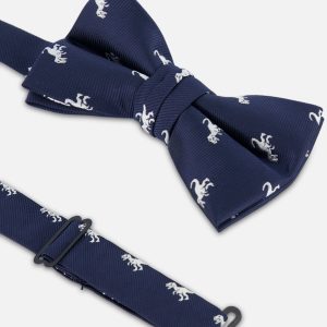 Bow Tie Blue Dino Print - Image 3
