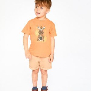 Organic Cotton Short Sleeve T-Shirt Orange - Image 2