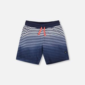 Organic Cotton Shorts Blue Gradient Stripes - Image 7