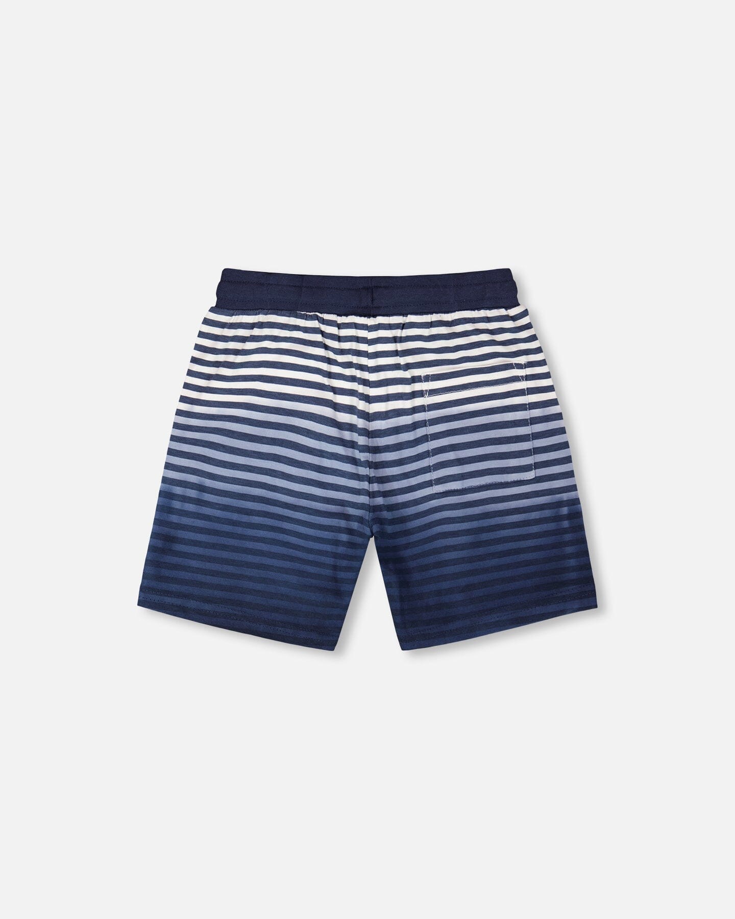 Organic Cotton Shorts Blue Gradient Stripes - Image 4