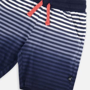 Organic Cotton Shorts Blue Gradient Stripes - Image 5