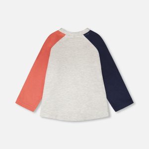 Jersey Long Sleeve T-Shirt Light Grey Mix - Image 3