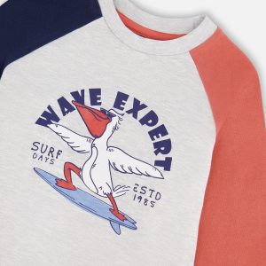 Jersey Long Sleeve T-Shirt Light Grey Mix - Image 4