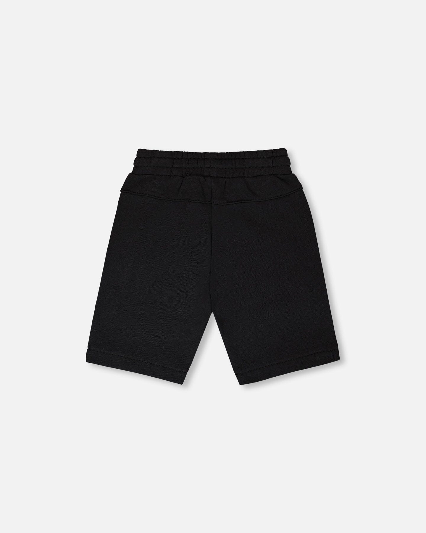French Terry Shorts With Cross Seams Black - Image 4