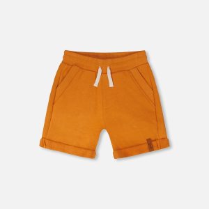 French Terry Shorts Orange - Image 9