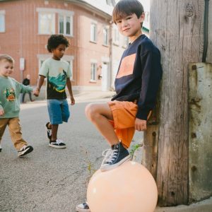 Alternative view of French Terry Shorts Orange