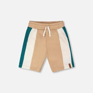 Sporty French Terry Shorts Beige - Image 14