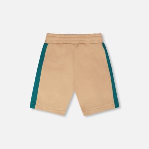 Sporty French Terry Shorts Beige - Image 4