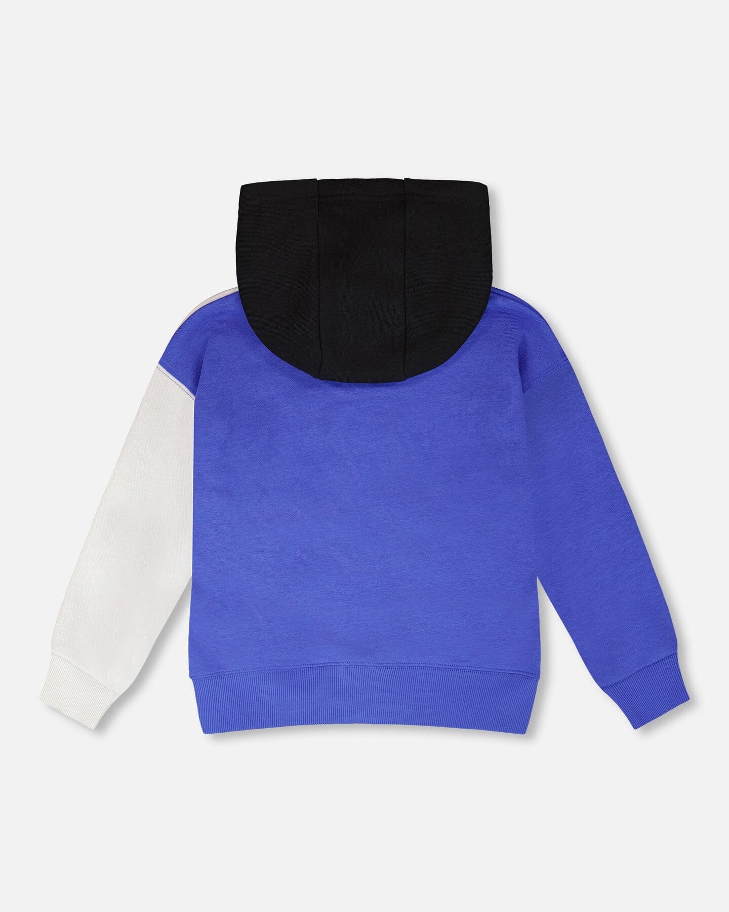 Hooded French Terry Cardigan Royal Blue - Image 4