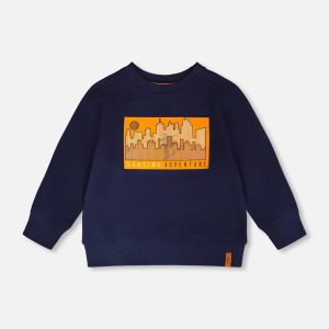 French Terry Sweatshirt Dark Blue - Image 10