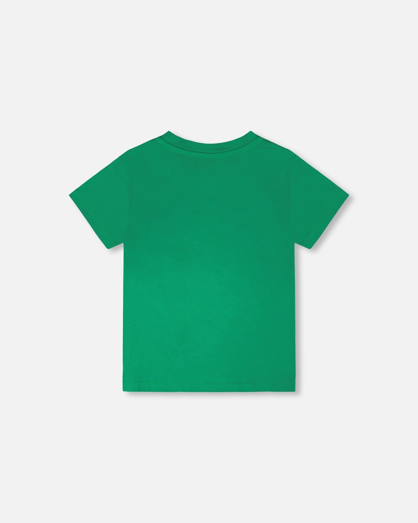 Organic Cotton Jersey T-Shirt With Print Green - Image 5