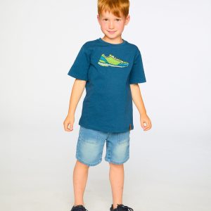 Alternative view of Organic Cotton Jersey T-Shirt With Print Dark Blue